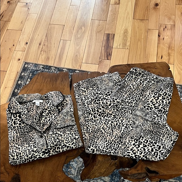 Alfani Animal Print Pajama Set - Black and White - Picture 1 of 11